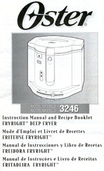 Oster FRYRIGHT 3246 Manual De Instrucciones Y Libro De Recetas