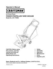 Craftsman 247.770990 Manual Del Operador