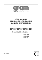 Gram Precision CSX-300 Manual De Utilización