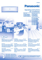 Panasonic CS-E7JKEW-3 Instrucciones De Operación