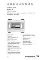 Endress+Hauser RMS 621 Información Técnica