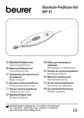 Beurer MP 41 Instrucciones Para El Uso