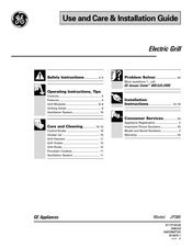 Ge JP380 Guía De Uso Y De Cuidado E Instalación