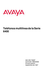 Avaya 6400 Serie Manual Del Usuario