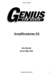 Genius Car Audio G3 G3-C1000.1DX Manual Del Usuario