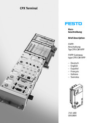 Festo CPX-CM-HPP Guia De Inicio Rapido