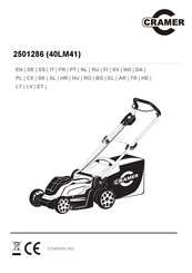 Cramer 40LM41 Manual Del Usuario