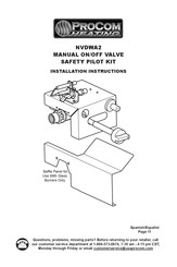 Procom Heating NVDWA2 Instrucciones De Instalación