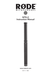 RODE Microphones NTG-2 Manual De Instrucciones