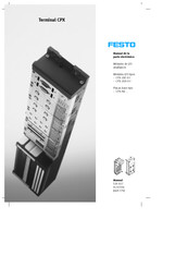 Festo CPX Serie Manual De La Parte Electrónica