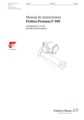 Endress+Hauser Proline Promass F 300 Manual De Instrucciones