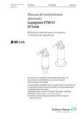 Endress+Hauser Liquipoint FTW33 Manual De Instrucciones Abreviado