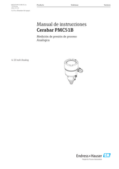 Endress+Hauser Cerabar PMC51B Manual De Instrucciones
