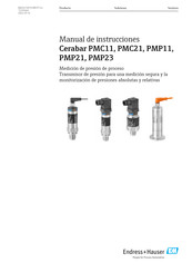 Endress+Hauser Cerabar PMP21 Manual De Instrucciones