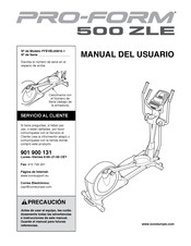 Pro-Form 500 ZLE Manual Del Usuario