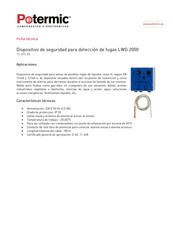 Potermic LWG 2000 Instrucciones Par El Montaje Y El Funcionamiento