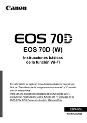 Canon EOS 70W Instrucciones Básicas De La Función