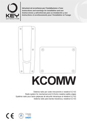 Key Automation KCOMW Instrucciones Y Advertencias Para Su Instalación Y Uso