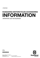 Husqvarna 27005979000 Manual Del Usuario