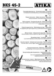 ATIKA BKS 45-2 Manual Original – Indicaciones De Seguridad – Repuestos