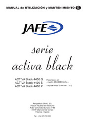 jafe ACTIVA Black 4400 P Manual De Utilización Y Mantenimiento