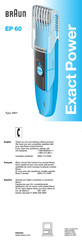 Braun Exact Power EP 60 Manual De Instrucciones