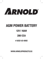 ARNOLD 5032-U3-0002 Manual De Instrucciones