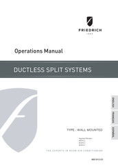 Friedrich M24YJ Manual De Operaciones