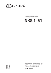 GESTRA NRS 1-51 Traducción Del Manual De Instrucciones Original