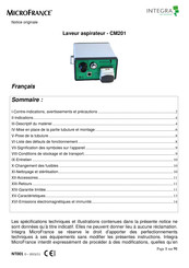 Integra MicroFrance CM201 Manual De Instrucciones