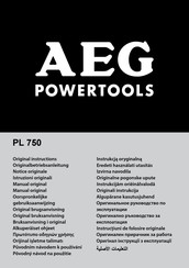 AEG PL 750 Manual De Instrucciones