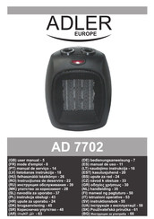 Adler europe AD 7702 Manual De Uso