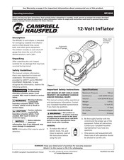 Campbell Hausfeld RP3200 Instrucciones De Operación