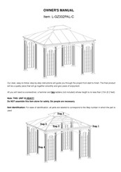 Sunjoy L-GZ332PAL-C El Manual Del Propietario