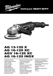 Milwaukee AGV 16-125 XC Manual Original