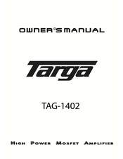 Targa TAG-1402 El Manual Del Propietario