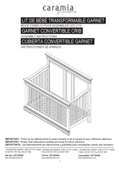 caramia furniture GARNET CONVERTIBLE CRIB Instrucciones De Armado