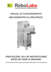 RoboLabs MINI ROBOPOP 25 Manual De Funcionamiento