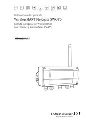 Endress+Hauser WirelessHART Fieldgate SWG70 Instrucciones De Operación