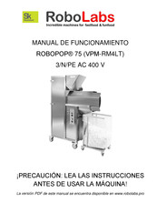 RoboLabs ROBOPOP 75 Manual De Funcionamiento