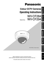 Panasonic WV-CF284 Instrucciones De Operación