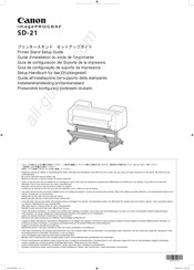 Canon imagePROGRAF SD-21 Guia De Configuration