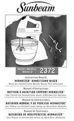 Sunbeam MIXMASTER 2372 Manual De Instrucciones