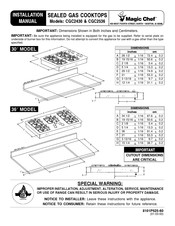 Magic Chef CGC2536 Manual De Instalación