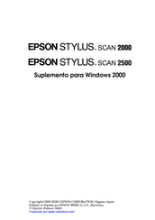 Epson Stylus SCAN 2000 Manual Del Usuario