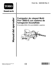 Toro Multi Pro 5800-D Manual Del Operador