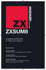 Kicker ZXSUM8 Manual Del Propietário