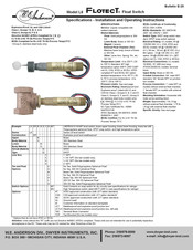 W.E. Anderson FLOTECT L6 Instrucciones De Instalacion Y Uso