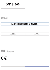 Optika Italy OPTISCAN10 Manual De Instrucciones