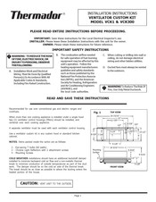 Thermador VCK300 Instrucciones De Instalación